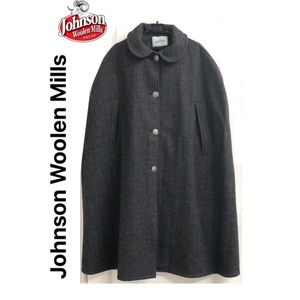 Johnson Woolen Mills Plaid Cape  Vintage